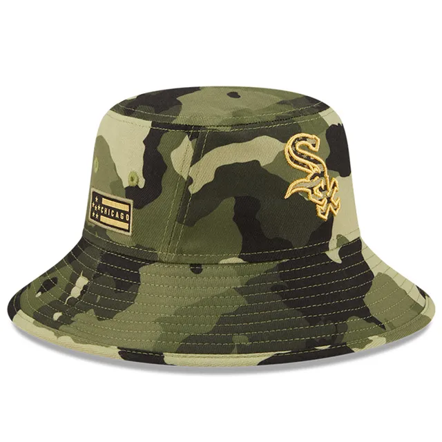 New Era Detroit Tigers Army Camo 2022 Armed Forces Day Bucket Hat