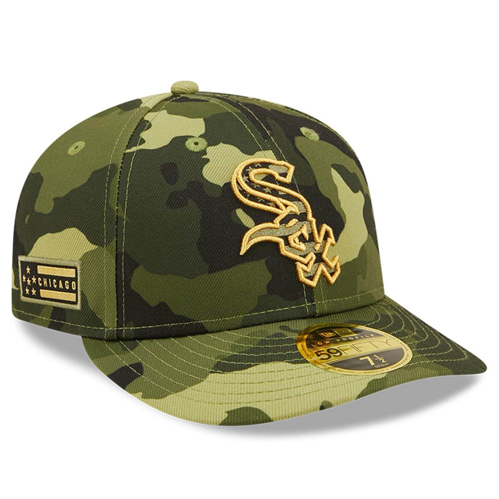 Men's New Era Camo Chicago White Sox 2022 Armed Forces Day On-Field Low Profile 59FIFTY