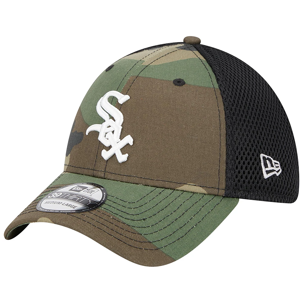 Men's New Era Camo Chicago White Sox Team Neo 39THIRTY Flex Hat