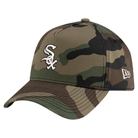 Men's New Era Camo Chicago White Sox Woodland Team Pop 9FORTY A-Frame Adjustable Hat