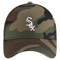 Men's New Era Camo Chicago White Sox Woodland Team Pop 9FORTY A-Frame Adjustable Hat