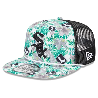 Casquette snapback légèrement structurée New Era Chicago White Sox Tropic Floral Golfer pour hommes