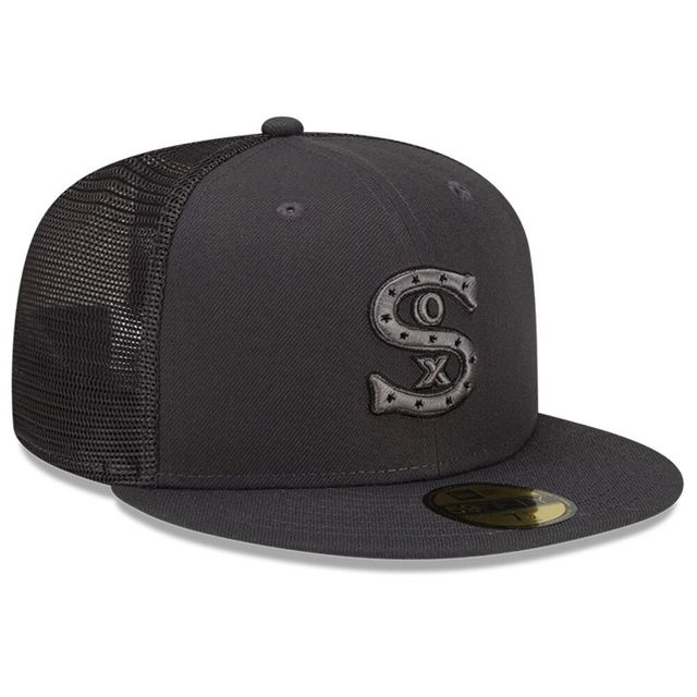 Casquette ajustée New Era Graphite Chicago White Sox 2022 Batting Practice 59FIFTY pour homme