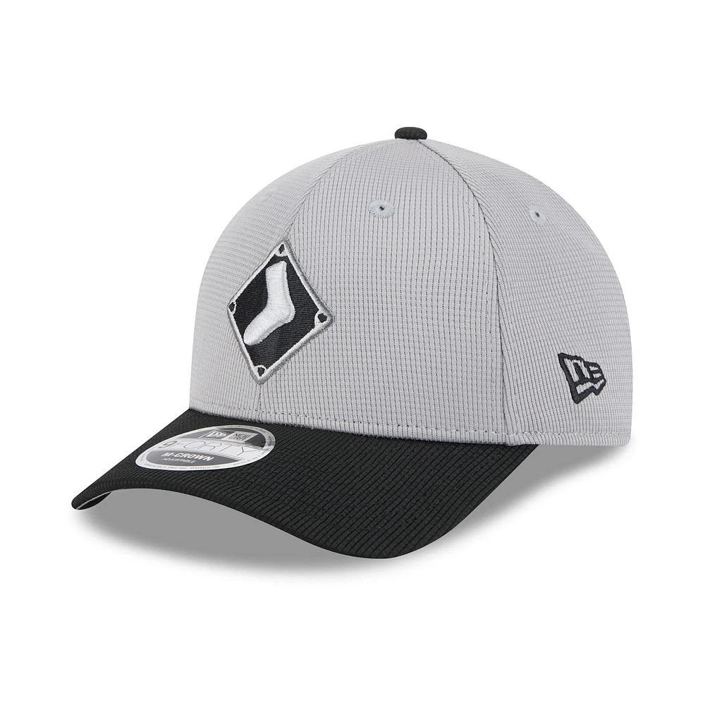 Men's New Era  Gray/Black Chicago White Sox 2025 Batting Practice 9FORTY M-Crown Adjustable Hat