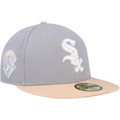 Lids Toronto Blue Jays New Era 40th Anniversary Side Patch Peach Undervisor 59FIFTY  Fitted Hat - White/Gray