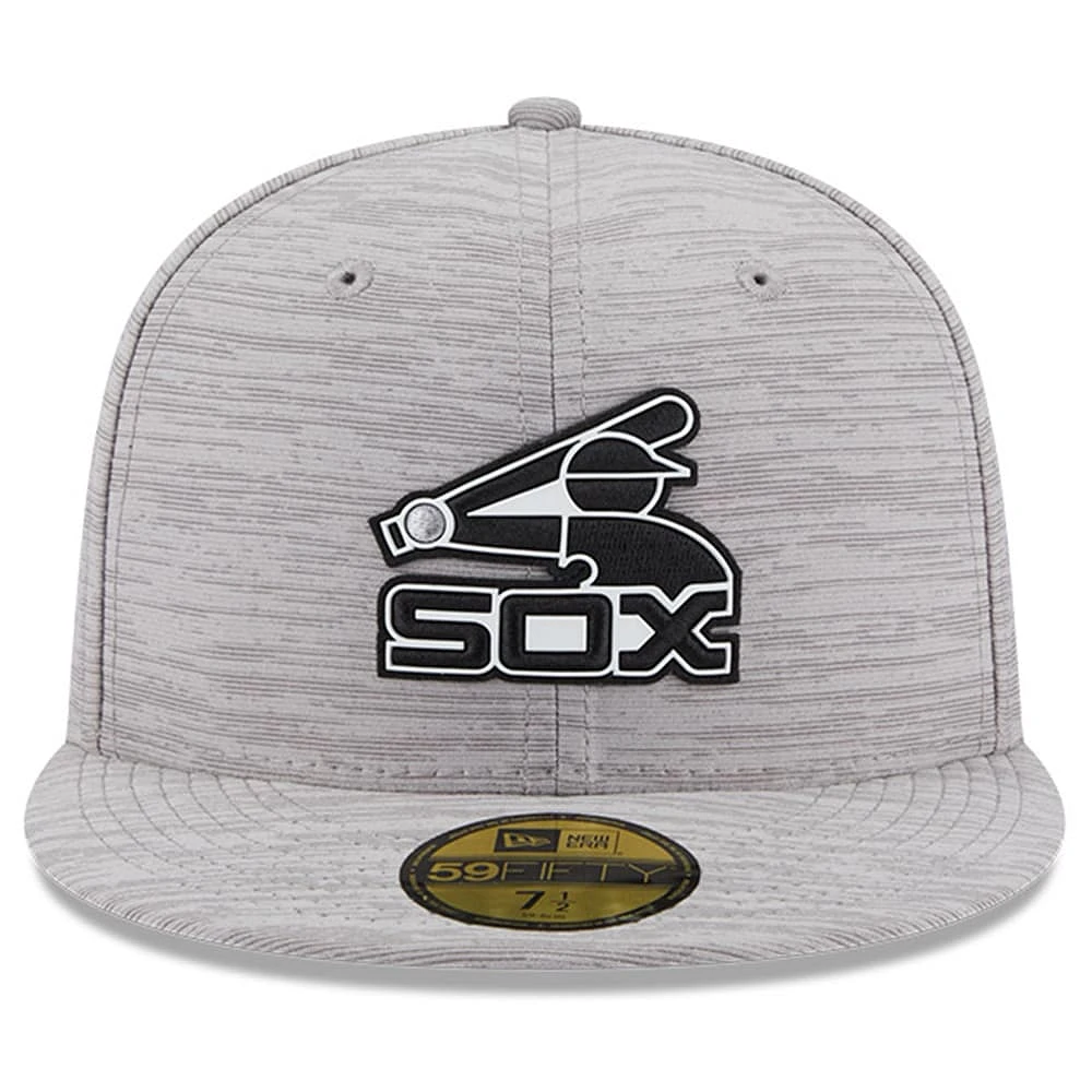 Men's New Era  Gray Chicago White Sox 2023 Clubhouse 59FIFTY Fitted Hat