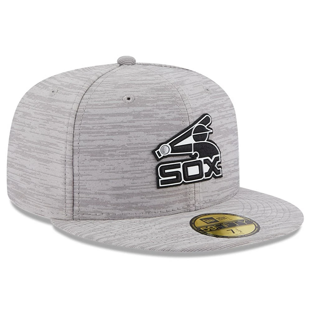 Men's New Era  Gray Chicago White Sox 2023 Clubhouse 59FIFTY Fitted Hat