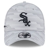 Men's New Era Gray Chicago White Sox 2025 MLB Clubhouse 39THIRTY Flex Hat