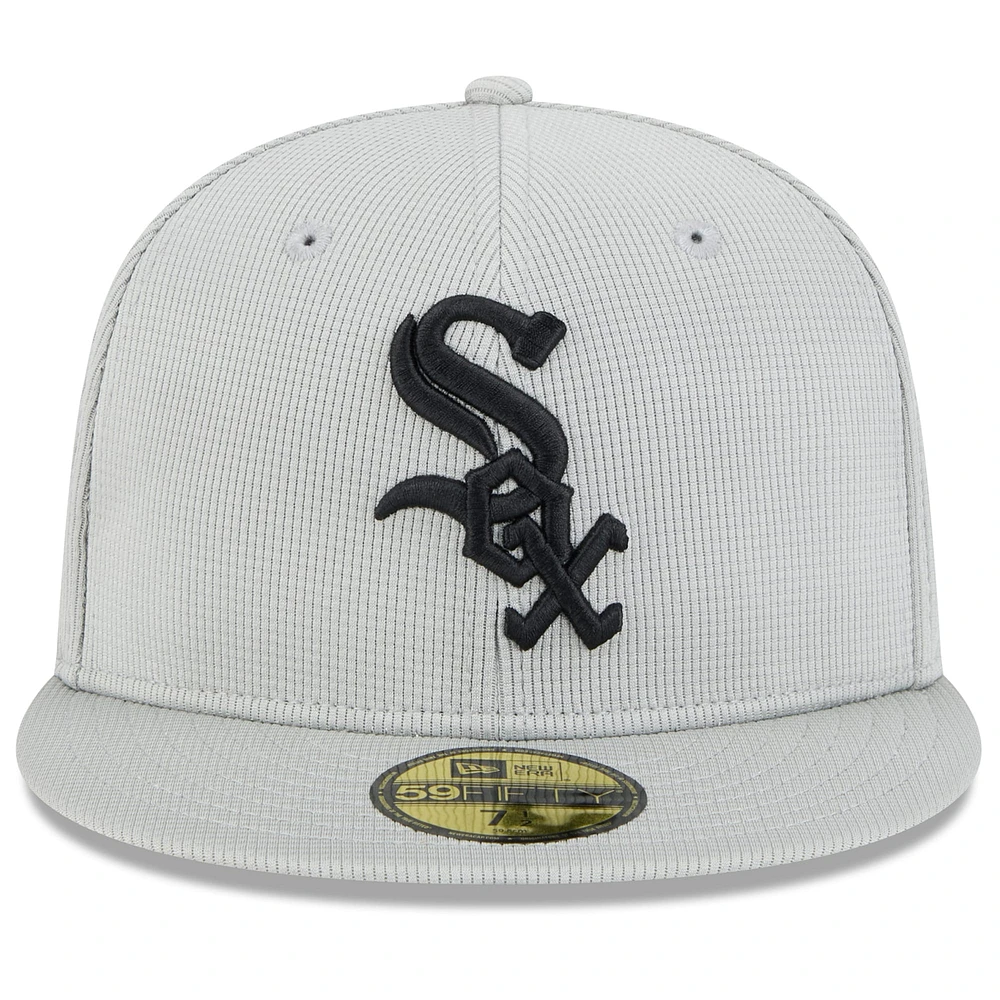 Men's New Era  Gray Chicago White Sox 2025 Spring Training 59FIFTY Fitted Hat