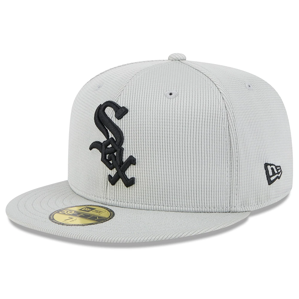 Men's New Era  Gray Chicago White Sox 2025 Spring Training 59FIFTY Fitted Hat