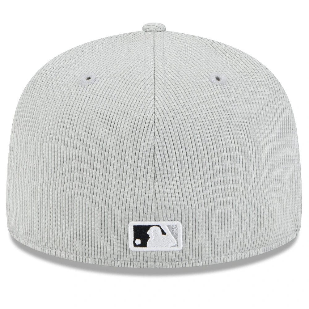 Men's New Era  Gray Chicago White Sox 2025 Spring Training 59FIFTY Fitted Hat