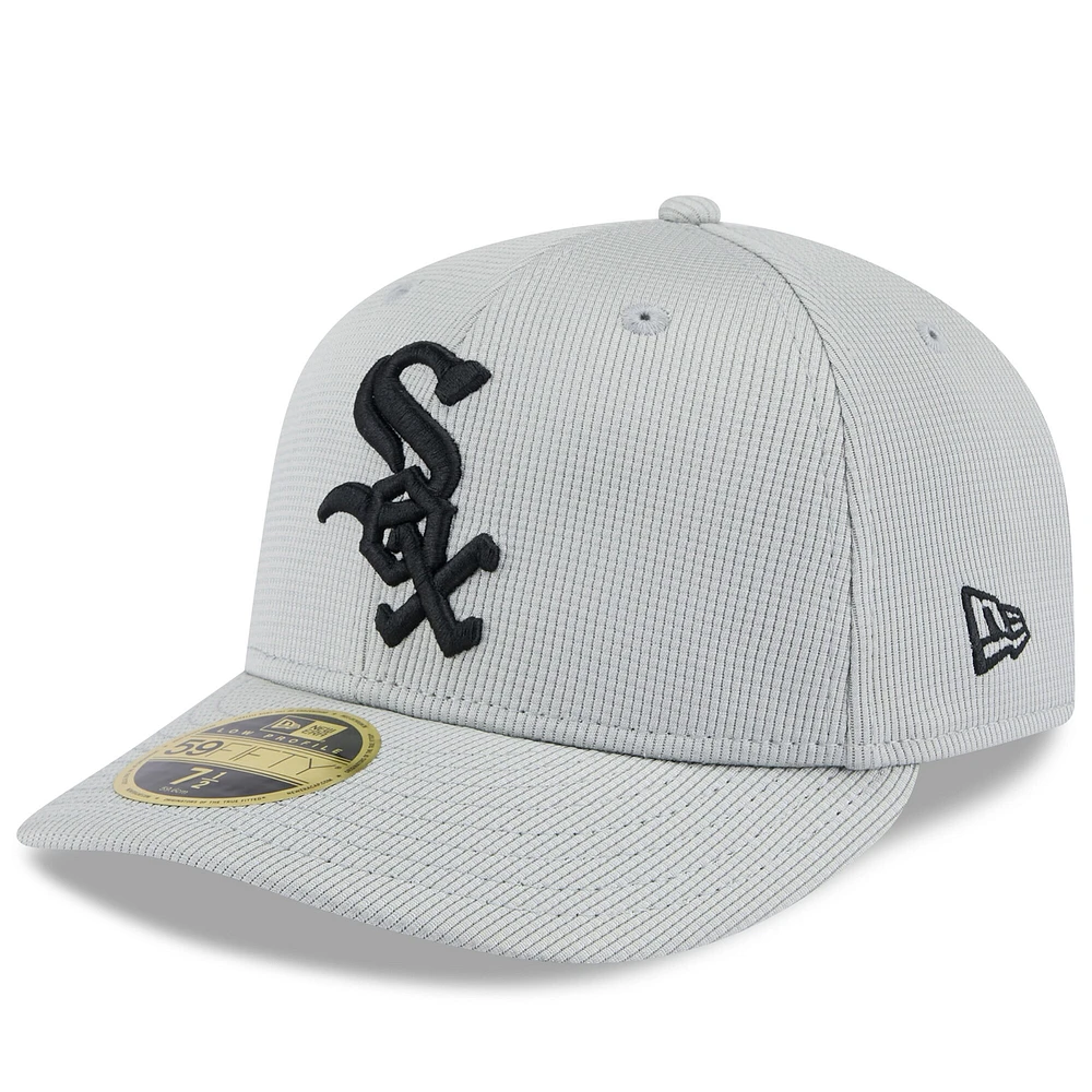 Men's New Era  Gray Chicago White Sox 2025 Spring Training Low Profile 59FIFTY Fitted Hat