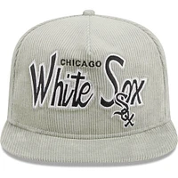 Casquette ajustable de golf en velours côtelé Chicago White Sox New Era pour homme