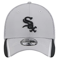 Men's New Era  Gray Chicago White Sox Linear 39THIRTY Flex-Fit Hat