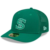 Casquette ajustée 59FIFTY à profil bas pour homme des Chicago White Sox 2022 de la Saint-Patrick New Era verte