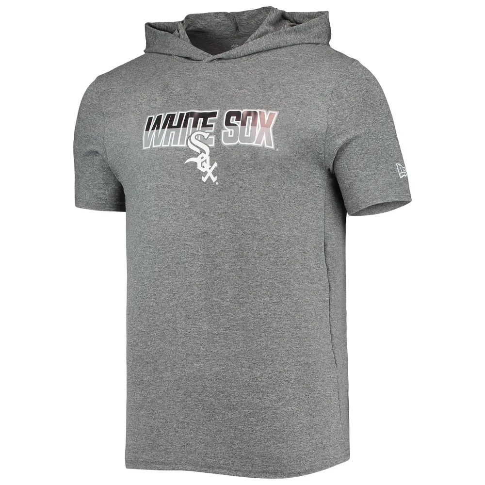 Men's New Era Heathered Gray Chicago White Sox Hoodie T-Shirt