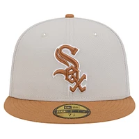 Men's New Era Khaki/Brown Chicago White Sox Two-Tone Color Pack 59FIFTY Fitted Hat