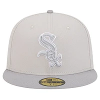 Men's New Era Khaki/Gray Chicago White Sox Two-Tone Color Pack 59FIFTY Fitted Hat