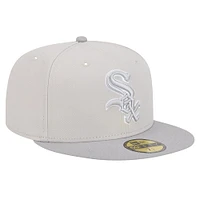 Men's New Era Khaki/Gray Chicago White Sox Two-Tone Color Pack 59FIFTY Fitted Hat