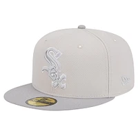 Men's New Era Khaki/Gray Chicago White Sox Two-Tone Color Pack 59FIFTY Fitted Hat