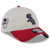 Men's New Era  Khaki/Red Chicago White Sox 2024 Fourth of July 9TWENTY Adjustable Hat