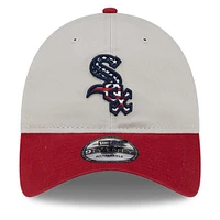 Men's New Era  Khaki/Red Chicago White Sox 2024 Fourth of July 9TWENTY Adjustable Hat