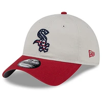 Men's New Era  Khaki/Red Chicago White Sox 2024 Fourth of July 9TWENTY Adjustable Hat