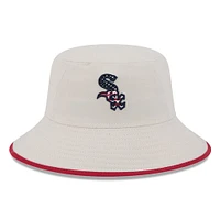 Men's New Era  Khaki Chicago White Sox 2024 Fourth of July Bucket Hat