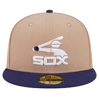 Men's New Era Khaki Chicago White Sox 59FIFTY Fitted Hat