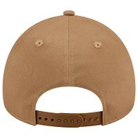 Men's New Era Khaki Chicago White Sox A-Frame 9FORTY Adjustable Hat