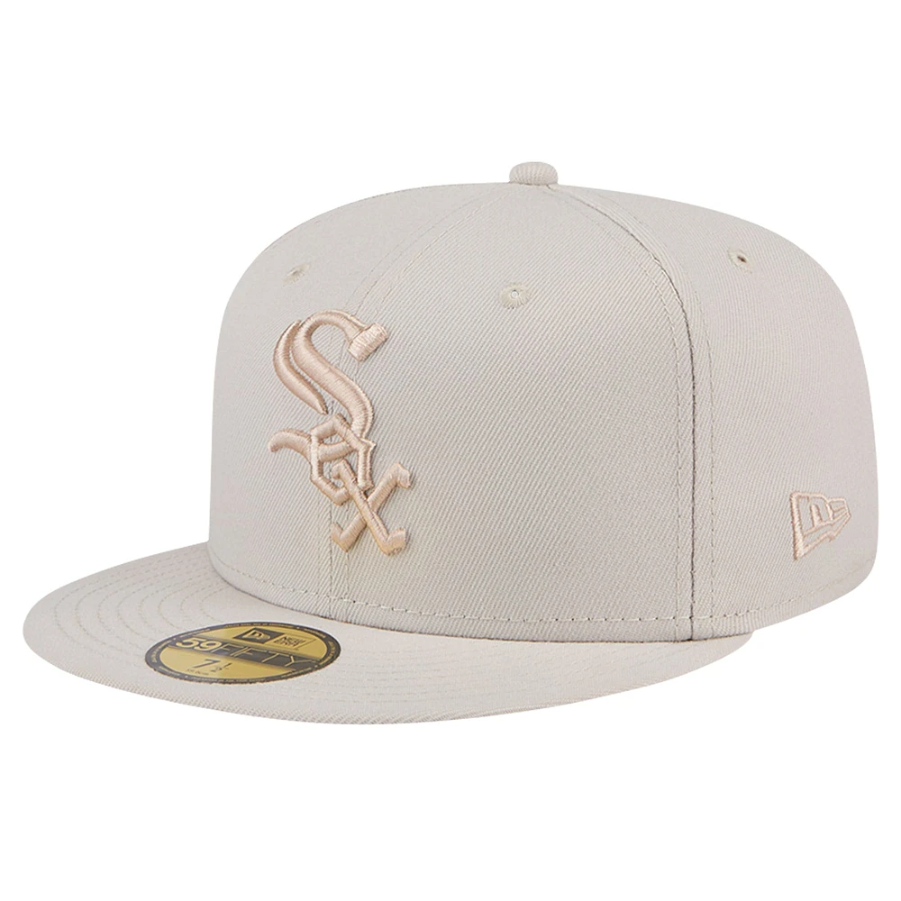 Casquette ajustée 59FIFTY New Era pour hommes, kaki, Chicago White Sox Color Pack