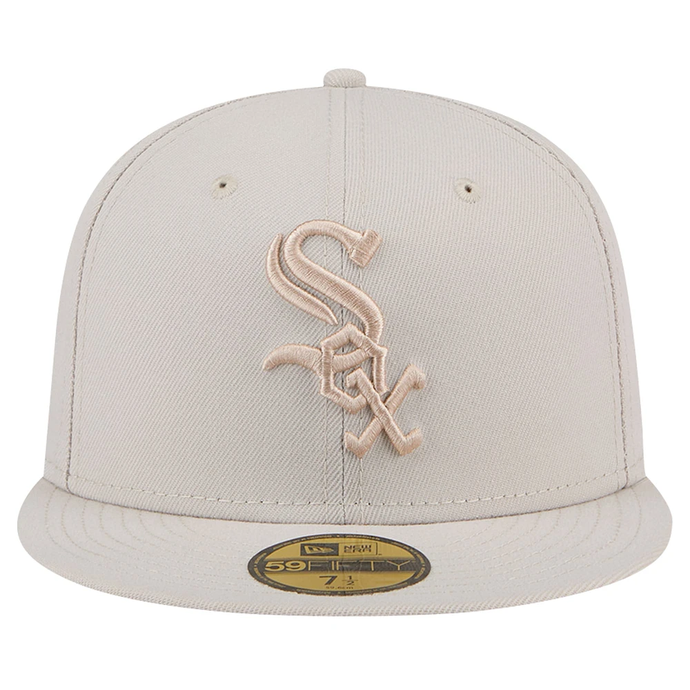 Casquette ajustée 59FIFTY New Era pour hommes, kaki, Chicago White Sox Color Pack