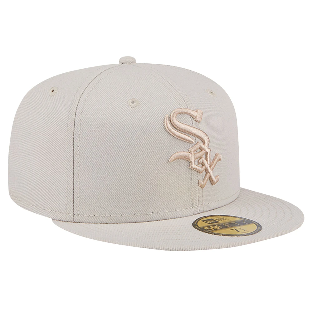 Casquette ajustée 59FIFTY New Era pour hommes, kaki, Chicago White Sox Color Pack