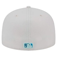 Casquette ajustée 59FIFTY kaki Chicago White Sox Stone Mist New Era pour hommes