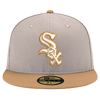 Casquette ajustée Panama 59FIFTY Chicago White Sox kaki New Era pour homme