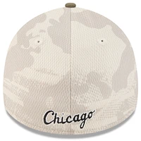 Men's New Era Light Beige/Olive Chicago White Sox 2025 Armed Forces Day 39THIRTY Flex Hat