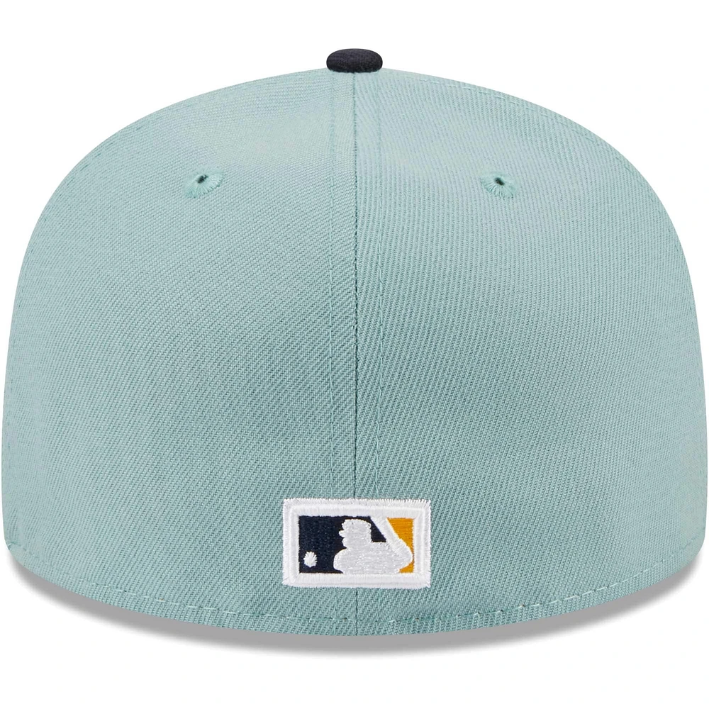 Casquette ajustée New Era Chicago White Sox Beach Kiss 59FIFTY pour homme, bleu clair/bleu marine