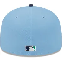 Men's New Era Light Blue/Navy Chicago White Sox Green Undervisor 59FIFTY Fitted Hat