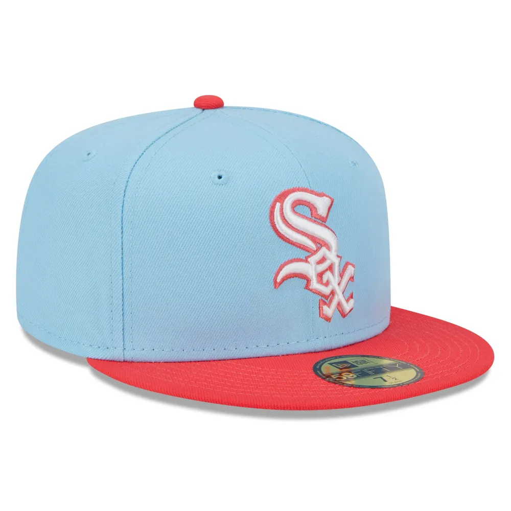 Men's New Era Light Blue/Red Chicago White Sox Spring Color Two-Tone 59FIFTY Fitted Hat