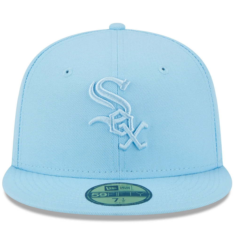 Men's New Era Light Blue Chicago White Sox 2023 Spring Color Basic 59FIFTY Fitted Hat