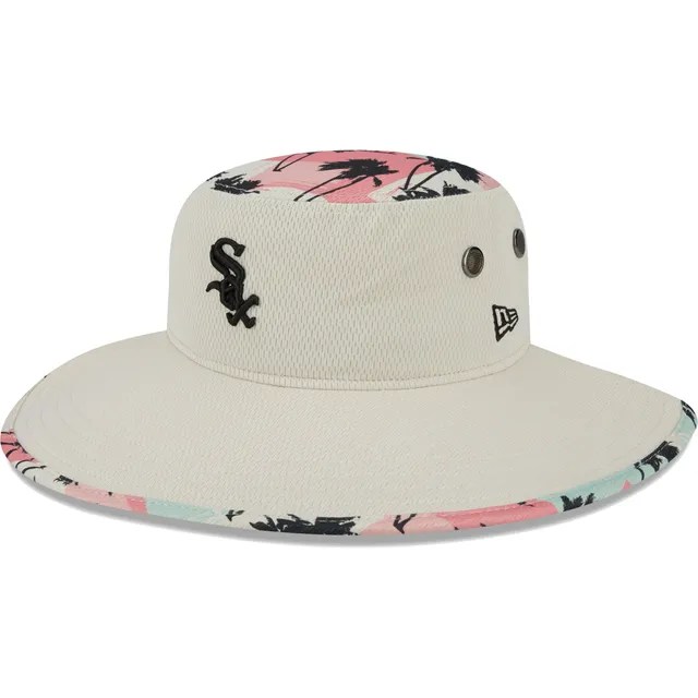 Lids Atlanta Braves New Era Retro Beachin' Bucket Hat - Natural