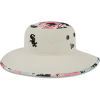 Men's New Era Natural Chicago White Sox Retro Beachin' Bucket Hat