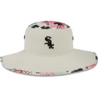 Men's New Era Natural Chicago White Sox Retro Beachin' Bucket Hat