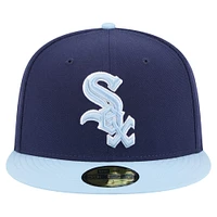 Men's New Era Navy/Light Blue Chicago White Sox Color Pack 2-Tone 59FIFTY Fitted Hat
