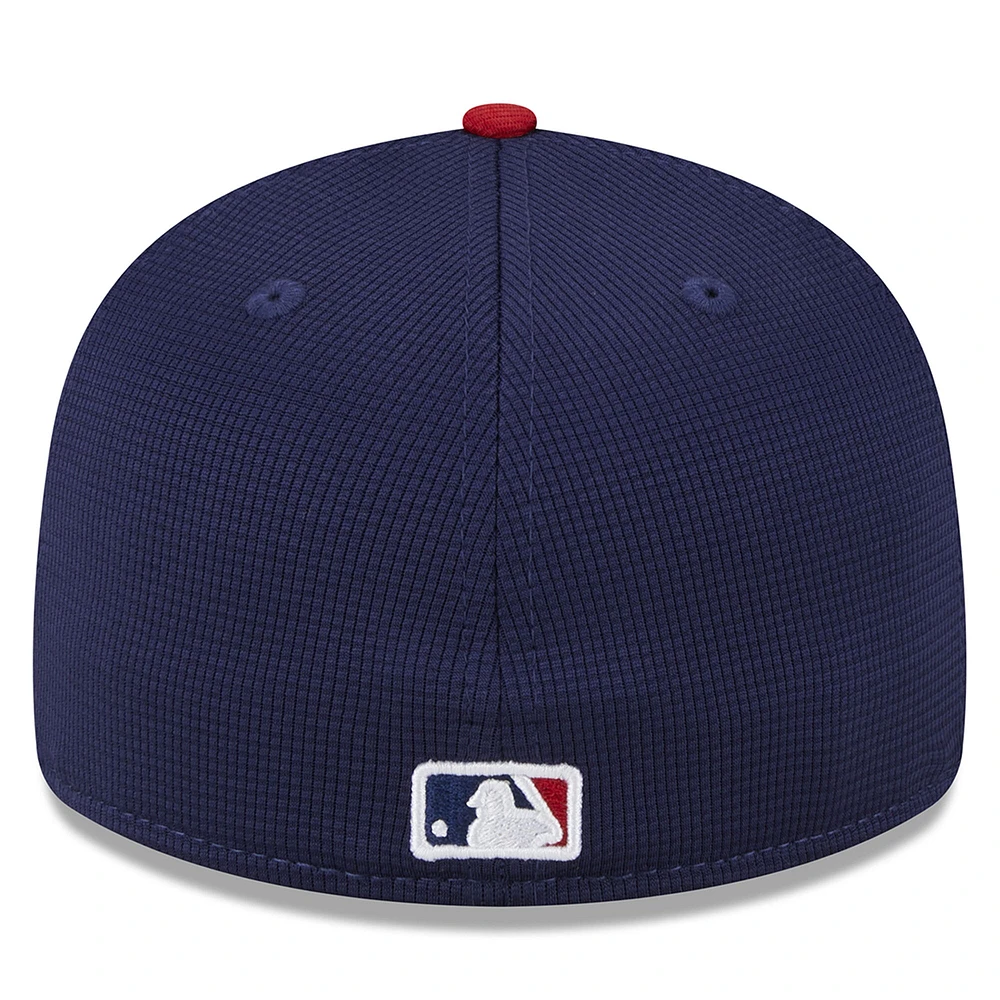 Casquette ajustée 59FIFTY Low Profile New Era pour hommes, bleu marine, Chicago White Sox 2024 Batting Practice