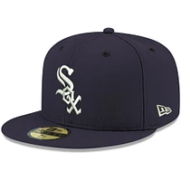 Men's New Era Navy Chicago White Sox Logo 59FIFTY Fitted Hat