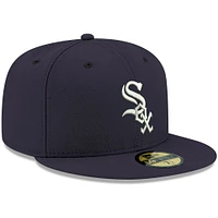 Men's New Era Navy Chicago White Sox Logo 59FIFTY Fitted Hat