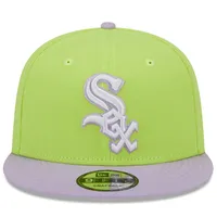 Men's New Era Neon Green/Purple Chicago White Sox Spring Basic Two-Tone 9FIFTY Snapback Hat