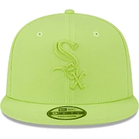 Men's New Era Neon Green Chicago White Sox Spring Color Basic 9FIFTY Snapback Hat