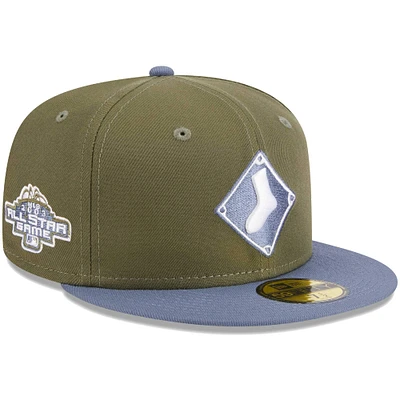 Casquette ajustée 59FIFTY Chicago White Sox New Era pour homme, olive/bleu